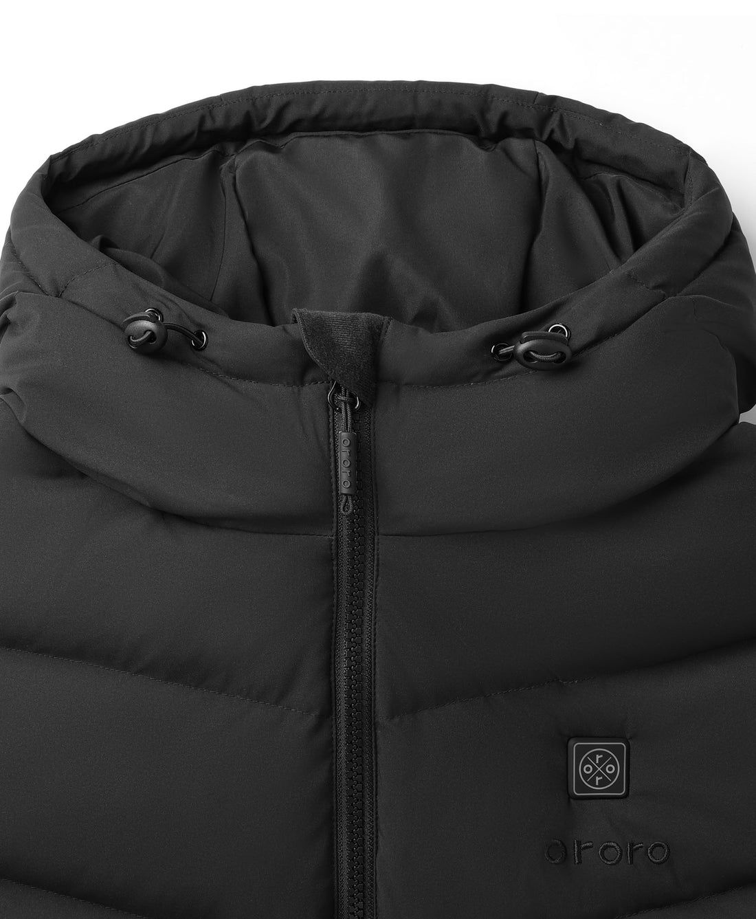 Women Ororo Soho Down Heated Parka Black | US-398QNMRKV