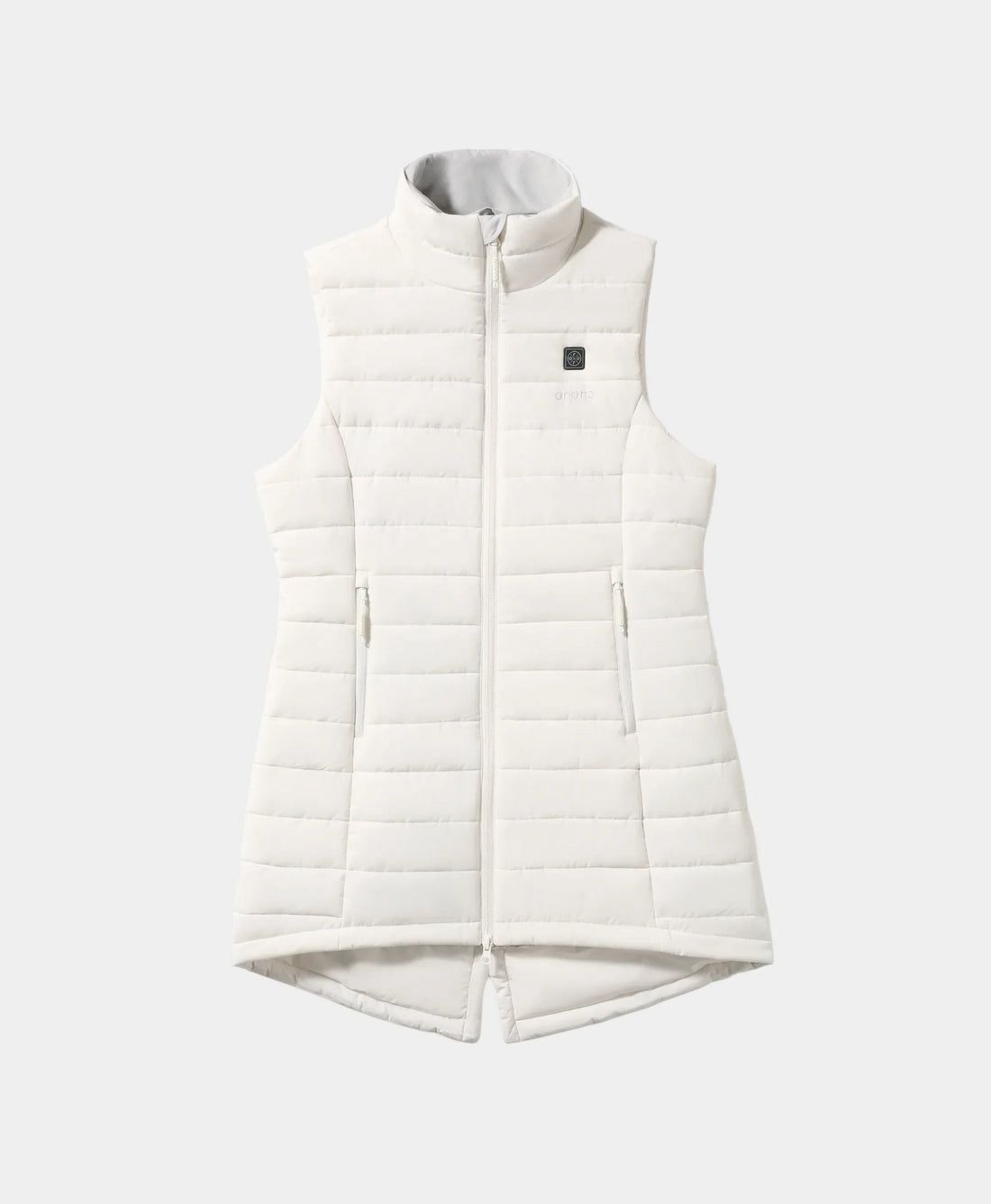 Women Ororo Tribeca Long Puffer Heated Vest White | US-016AOHLMU