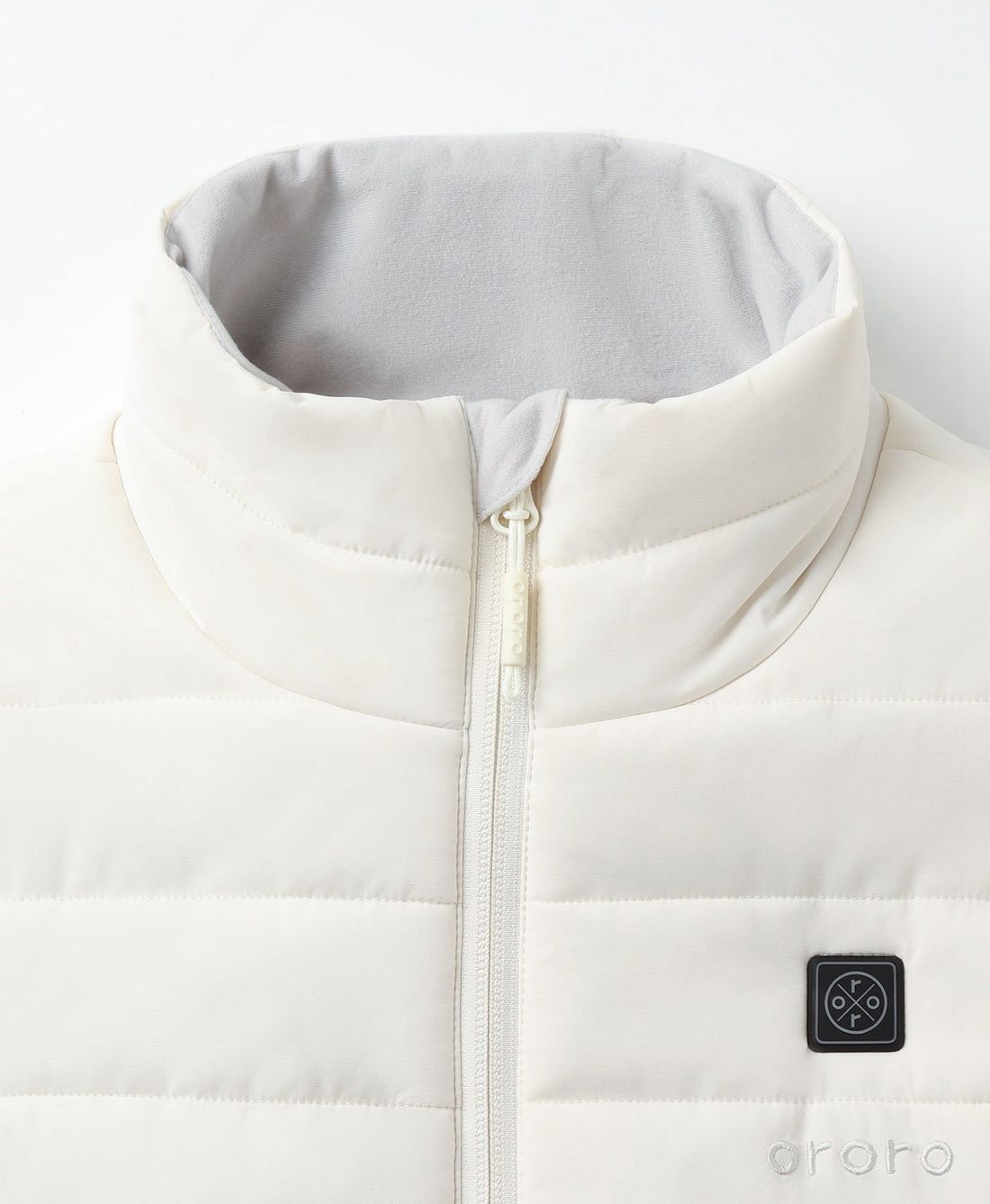 Women Ororo Tribeca Long Puffer Heated Vest White | US-016AOHLMU