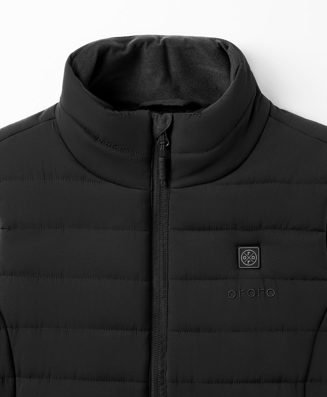 Women Ororo Tribeca Long Puffer Heated Vest Black | US-247IGQODJ